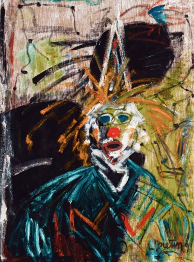 Oeuvre de Louis Fretin : Le Clown III - 1991